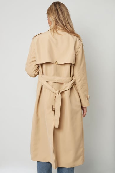 Trench lungo basic - beige S h5 Immagine6